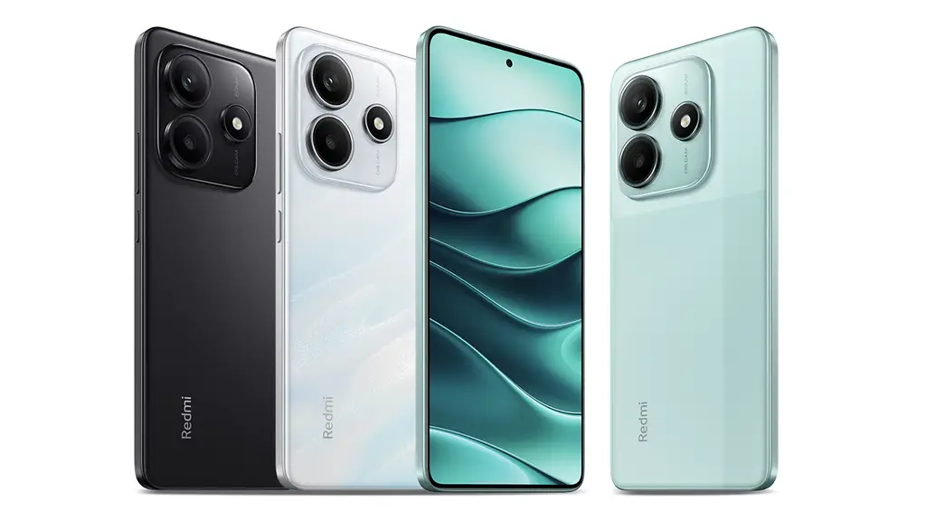 imagem do lançamento do xiaomi redmi note 14 no brasil, cores preto branco e verde